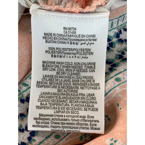 BCBGMaxazria "Caiti" Shadow Blush Printed Kimono Sleeve Romper Size S NWT 8033 - Picture 7 of 13